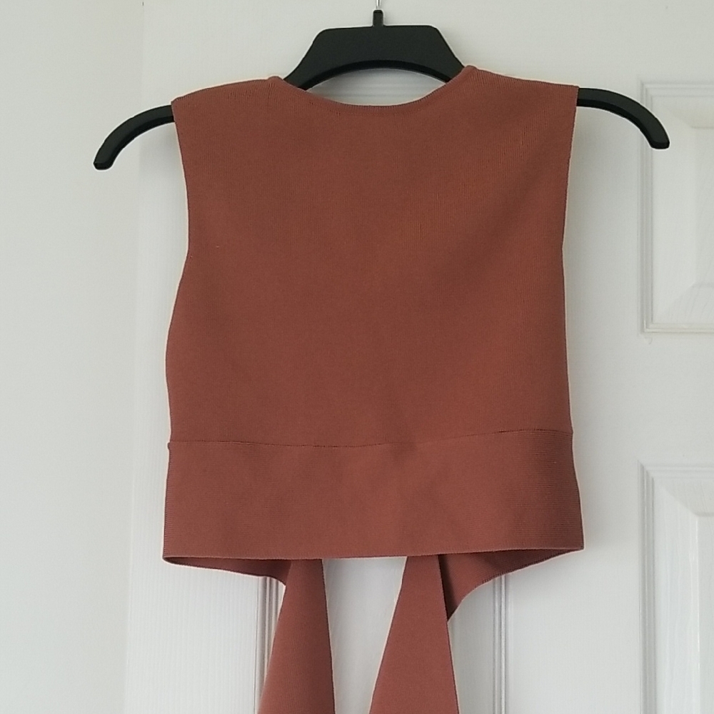 Wild Fable Terracotta Tie-Back Tank Top